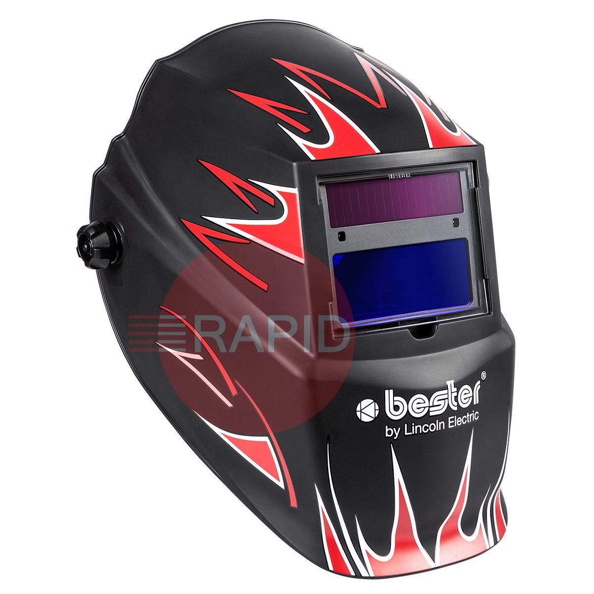 B3053-1-CE  Lincoln Bester Screen II Auto Darkening Welding Helmet, Shades 9-13 Variable